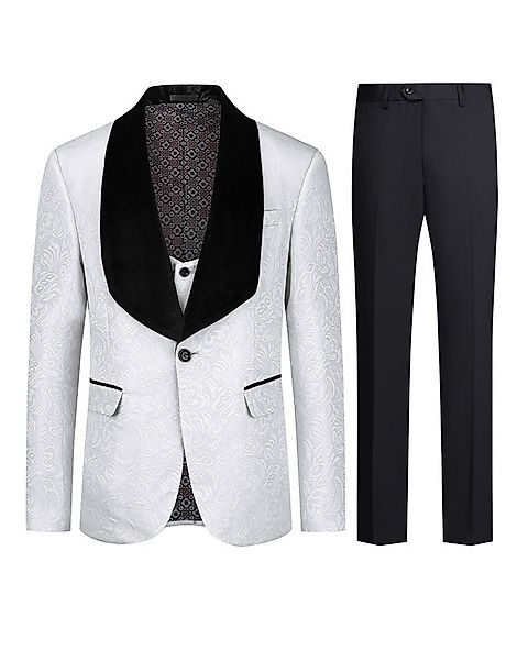 Allthemen Smoking (3 tlg) eleganter Herrenanzug Slim Fit Anzüge mit einem K günstig online kaufen