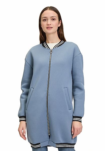 Amber & June Jerseymantel "Damen Sweatmantel mit Ringelbündchen" günstig online kaufen