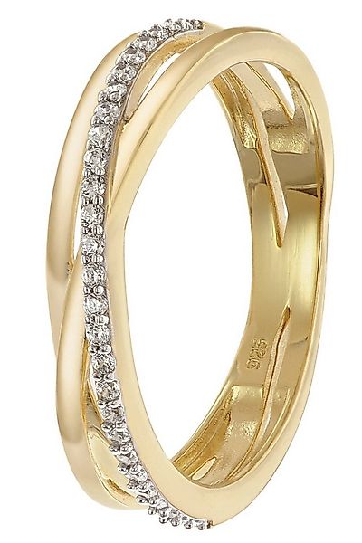 trendor Silberring Damen925 Silber Vergoldet mit Zirkonias günstig online kaufen