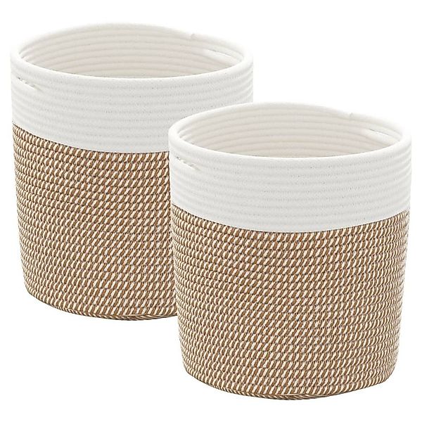 vidaXL Aufbewahrungskorb Aufbewahrungskörbe 2 Stk. Braun günstig online kaufen