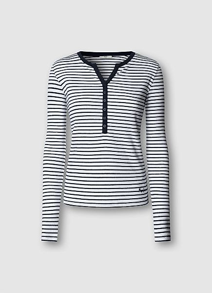 Pepe Jeans Langarmshirt "MEG" mit Knopfleiste günstig online kaufen