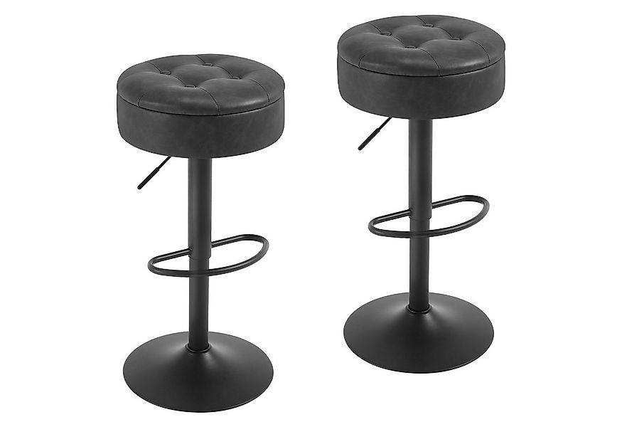 Woltu Barhocker (2 St), Sitzhocker mit Stauraum, höhenverstellbar, 360° dre günstig online kaufen