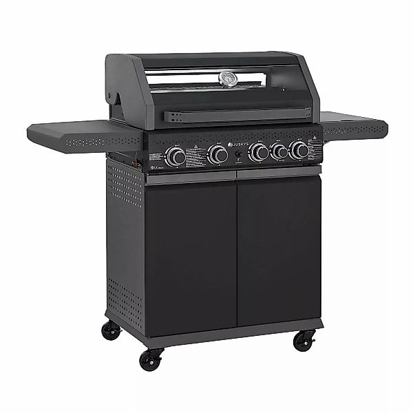 Juskys BBQ Gasgrill Savannah mit 4 Brennern & 1 Seitenbrenner günstig online kaufen
