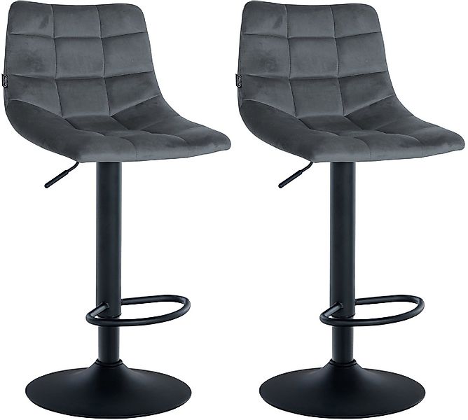 CLP Barhocker Jerry Samt (2er Set, 2 St., 2er), höhenverstellbarer und dreh günstig online kaufen