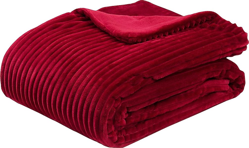 Gözze Wohndecke "Cordoptik" mit Glanzeffekt, Kuscheldecke günstig online kaufen