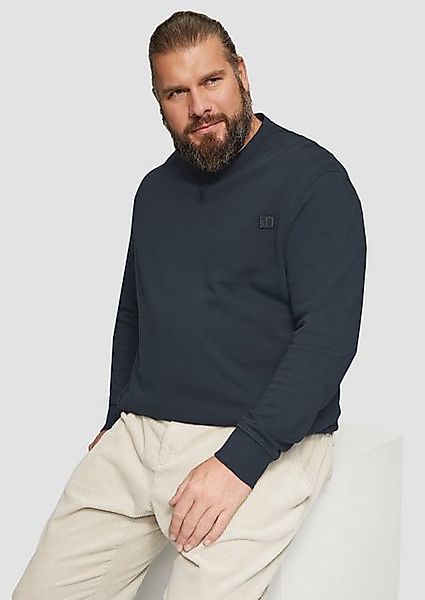 s.Oliver Sweatshirt Sweatshirt mit Garment Dye und Logo-Detail Garment Dye günstig online kaufen