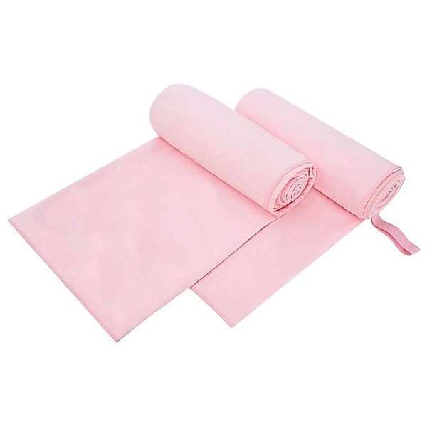 vidaXL Sporthandtücher 2 Stk Rosa 200 x 100 cm Polyester und Polyamid 42011 günstig online kaufen