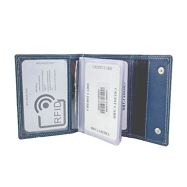L&B Kartenetui Rindsleder Ausweishülle, RFID-Schutz integriert günstig online kaufen