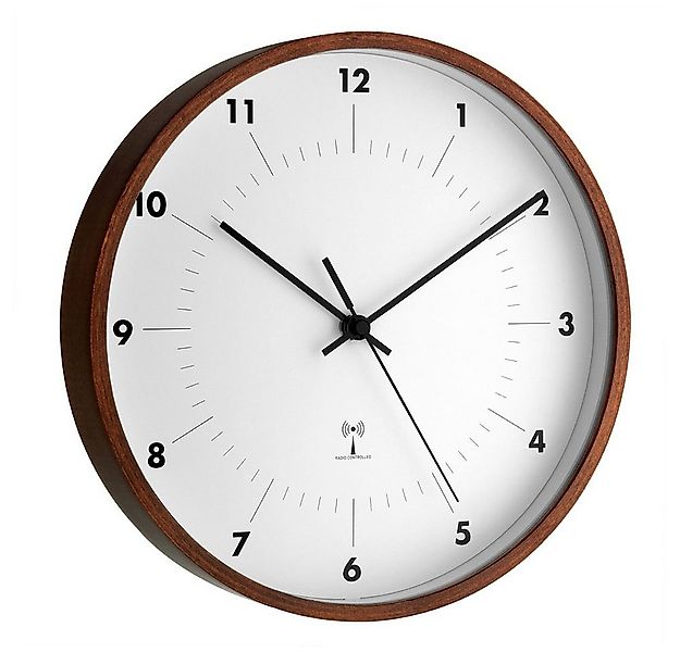 TFA Dostmann Wanduhr TFA 98.1097 analoge Funk-Wanduhr mit Holzrahmen günstig online kaufen