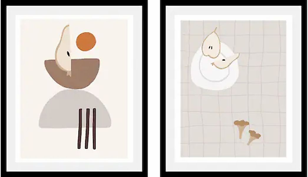 queence Bild »Set Helmut«, Obst-Obst Bilder-Essen-Lebensmittel-Art-Kunst, ( günstig online kaufen