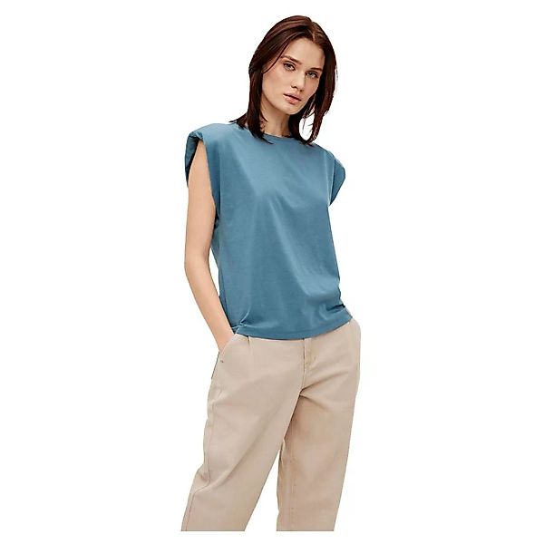 Object Stephanie Anette Kurzärmeliges T-shirt M Blue Mirage günstig online kaufen