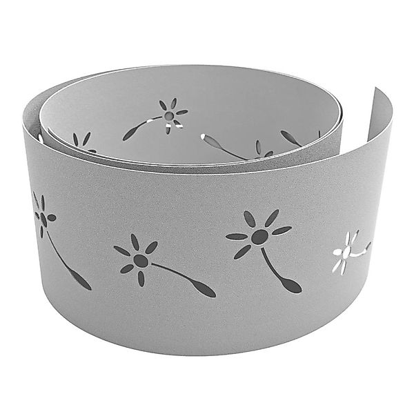 zaunzu Sichtschutzstreifen Premium Dekor Pusteblume Lasermuster Anthrazit 2 günstig online kaufen