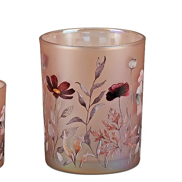 formano Teelichthalter Herbstzeit, Farbe: Rosa, Motiv: günstig online kaufen
