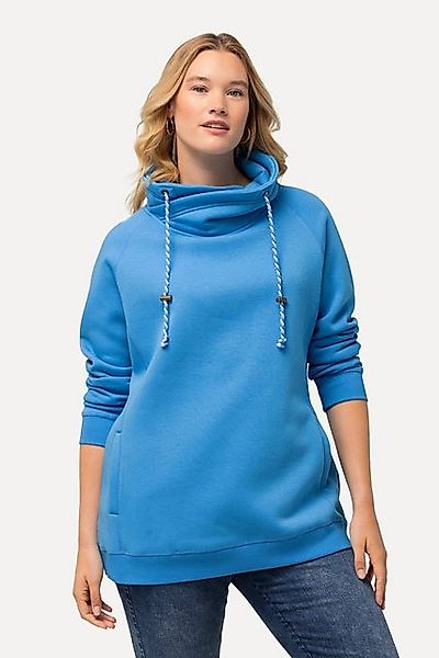 Ulla Popken Sweatshirt Sweatshirt weiter Stehkragen Taschen günstig online kaufen