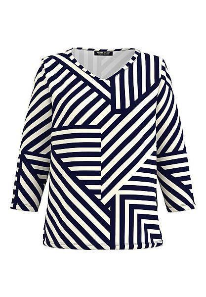 FRANK WALDER 3/4-Arm-Shirt mit gerundetem V-Ausschnitt günstig online kaufen