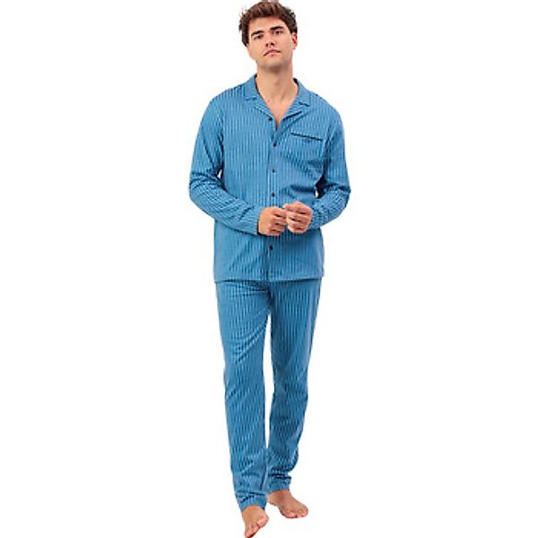 Admas  Pyjamas/ Nachthemden Pyjama Hose Hemd Langarm Classic Stripes günstig online kaufen