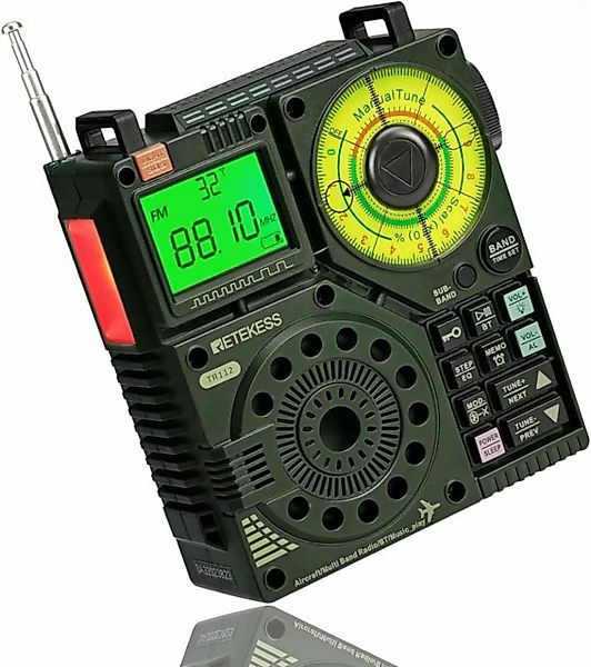 Retekess Funkgerät TR112 Tragbares Shortwave Radio,FM VHF MW SW WB AIR Band günstig online kaufen