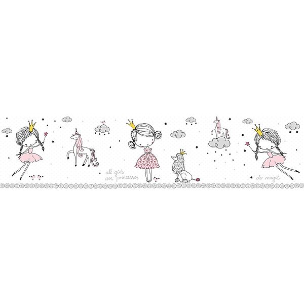 A.S. Création Borte selbstklebend Prinzessin Kinderzimmer 5 m x 15 cm Weiß- günstig online kaufen