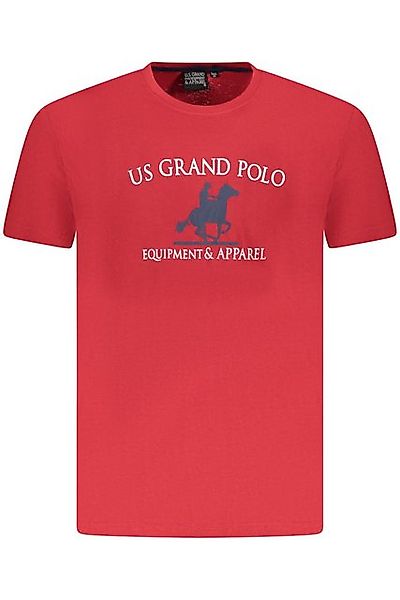 U.S. GRAND POLO T-Shirt Stilvolles Herren T-Shirt in Rot – Kurzarm mit günstig online kaufen