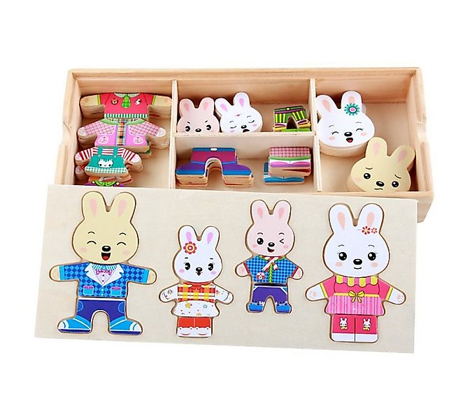 CLTYQ Lernspielzeug Kinder Holzpuzzle, Holz-Puzzle Box, Allgemeinwissen-Rät günstig online kaufen