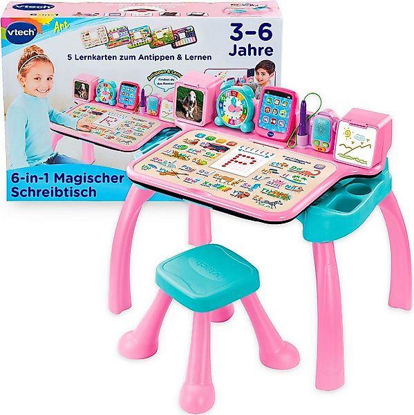 Vtech® Spieltisch 6-in-1 Magischer Schreibtisch, mit Licht und Sound günstig online kaufen