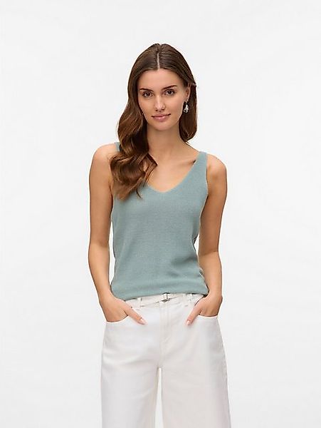 Vero Moda Shirttop Gerippt Struktur Ärmelloses Strick Oberteil VMNEWLEX VMN günstig online kaufen