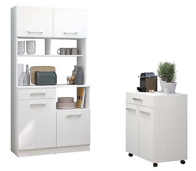 Parisot Mehrzweckschrank-Set Parisot Uno 2, (2-teilig), (2-teilig) Weiss, B günstig online kaufen