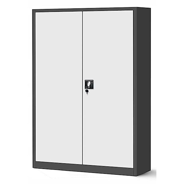 Jan Nowak Büro Aktenschrank Metallschrank JAN II 115 x 185 x 40 cm Anthrazi günstig online kaufen