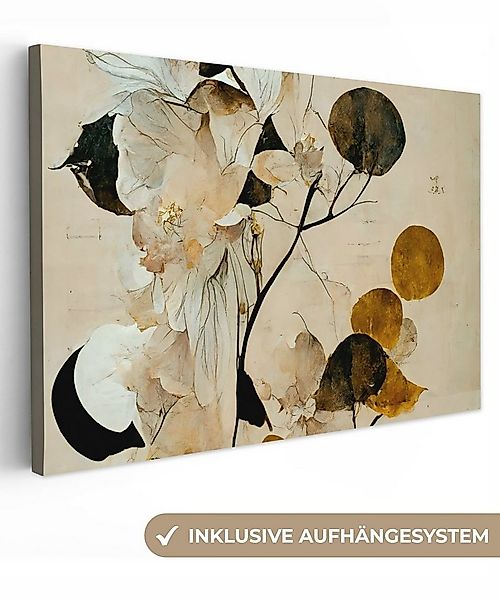 OneMillionCanvasses® Leinwandbild Blumen - Blätter - Baum - Pastell, Fotodr günstig online kaufen
