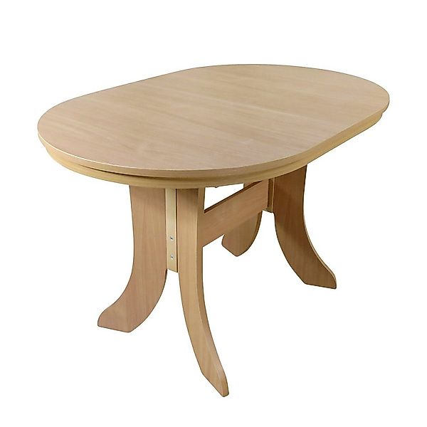 moebel-direkt-online Esstisch Auszugs-Esstisch oval, von 120 cm bis auf 160 günstig online kaufen