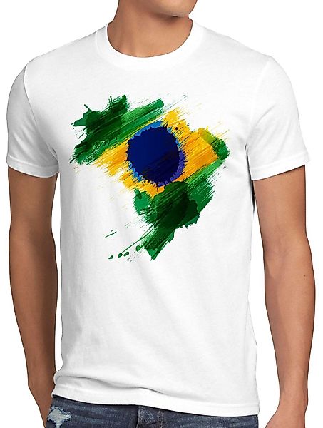 style3 T-Shirt Flagge Brasilien Fußball Sport günstig online kaufen