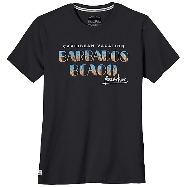 redfield Rundhalsshirt Redfield Übergrößen T-Shirt Print günstig online kaufen