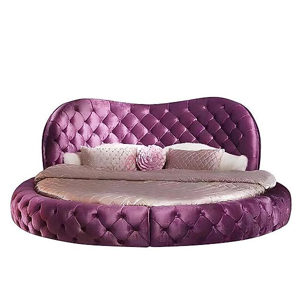 Xlmoebel Bett Luxuriöses Bett im runden Chesterfield-Design für das Schlafz günstig online kaufen