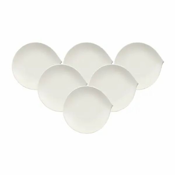 Villeroy & Boch Frühstücksteller »Frühstücksteller Flow ø 21 cm 6er Set wei günstig online kaufen