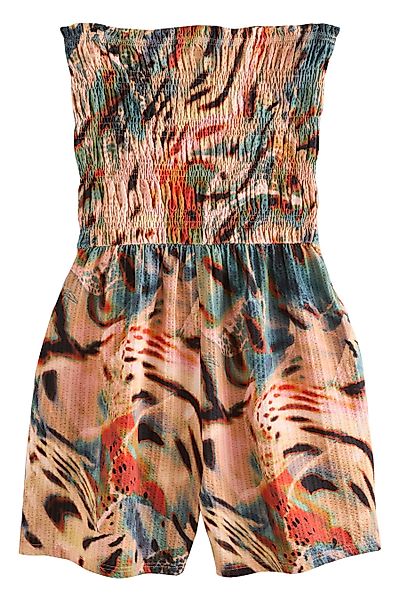 Next Playsuit Gesmokter Bandeau-Playsuit, Kurzgröße (1-tlg) günstig online kaufen