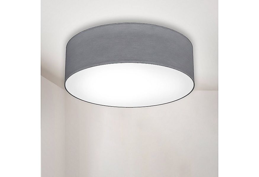 B.K.Licht LED Deckenleuchte, ohne Leuchtmittel, Deckenlampe, Textil Lampens günstig online kaufen