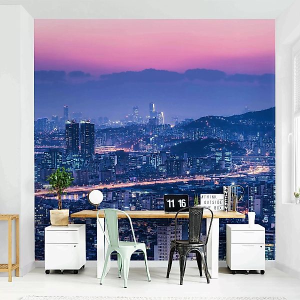 Fototapete Skyline von Seoul günstig online kaufen