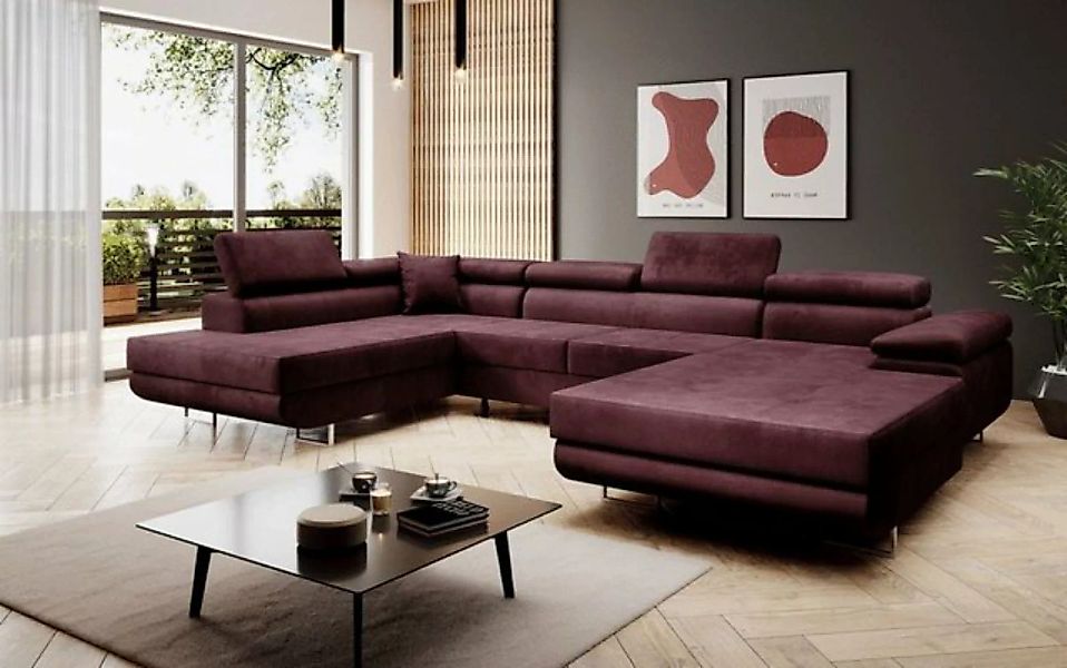 Luxusbetten24 Schlafsofa Designer Sofa Lago, mit Stauraum und Schlaffunktio günstig online kaufen