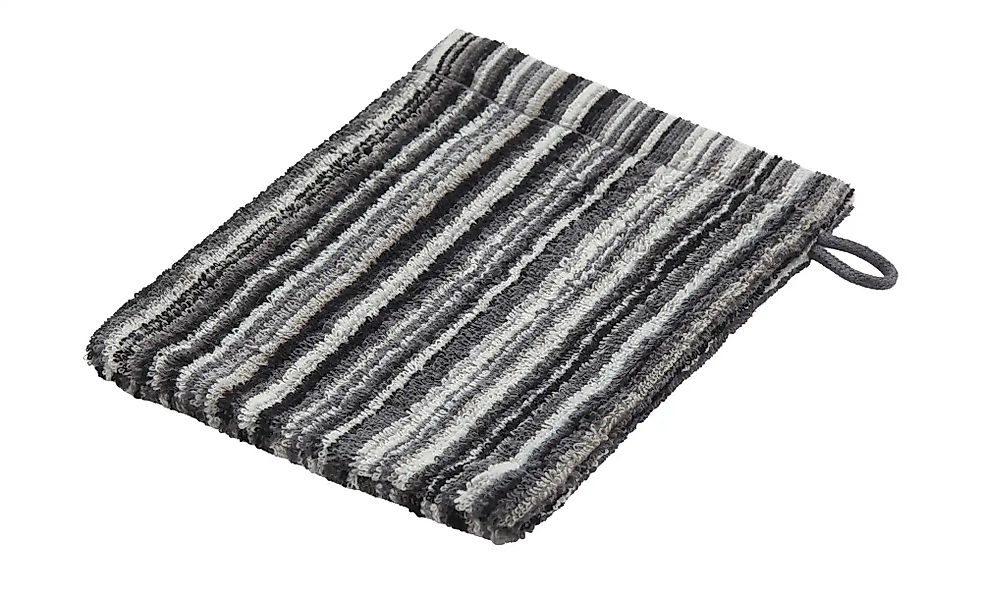 como Waschhandschuh  Jacquard Streifen ¦ grau ¦ Maße (cm): B: 16 Badtextili günstig online kaufen