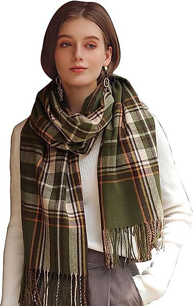 Coonoor Wollschal Damen Schal,kuschelweich Karo,Winter Schal günstig online kaufen