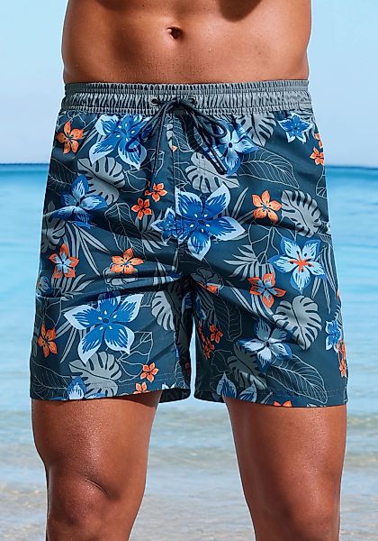 Chiemsee Badeshorts, mit Hawaii Alloverdruck günstig online kaufen