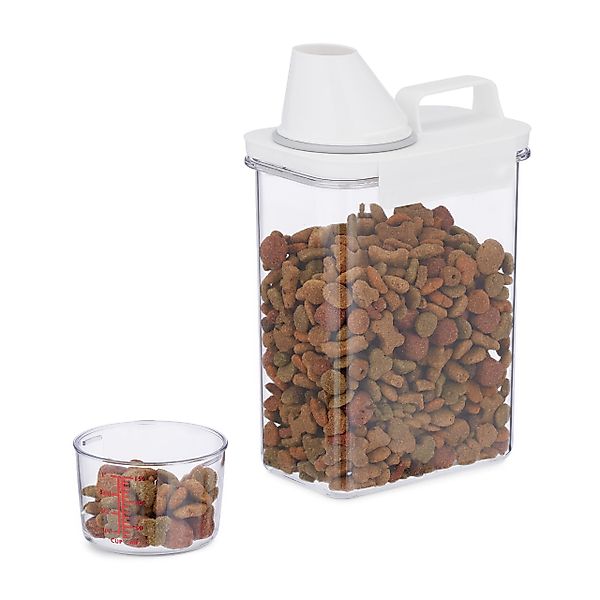 relaxdays Futterbehälter Futter Aufbewahrungsbox 1,8 Liter, günstig online kaufen