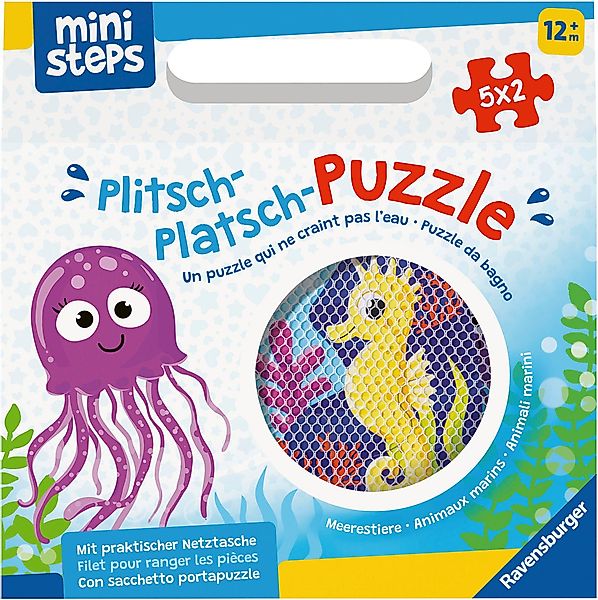 Ravensburger Puzzle Plitsch-Platsch-Puzzle Meerestiere, 10 Puzzleteile günstig online kaufen
