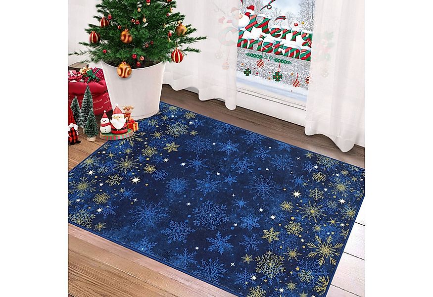 GarveeMore Teppich Weihnachten Waschbar Weihnachtsparty Innen Decor Kurzflo günstig online kaufen