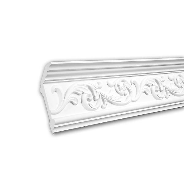 PROFHOME 150163 Eckleiste aus Polyurethan Deckenleiste Stuckleiste 2 m 200 günstig online kaufen