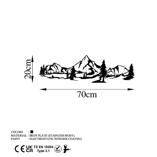Wallity Wanddekoobjekt 100% METAL (Thickness: 1,5 günstig online kaufen