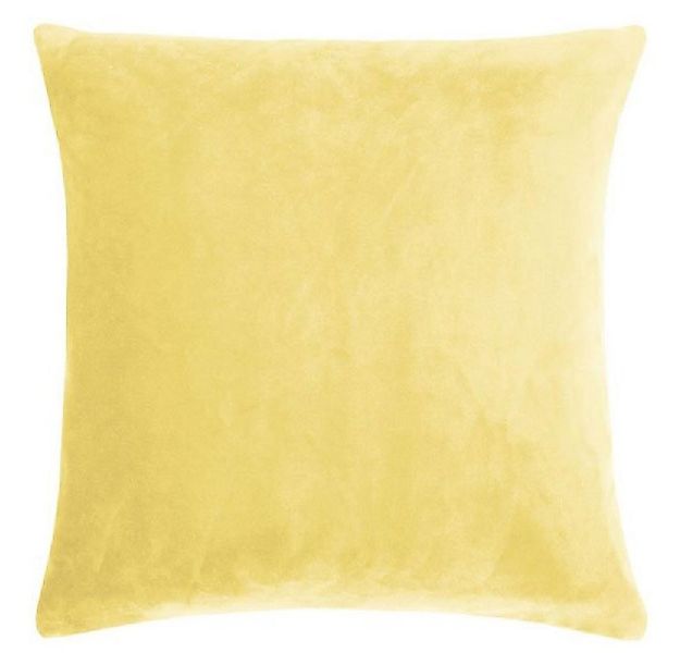 PAD Kissenhülle Kissenhülle Samt Smooth Gelb (50x50cm) günstig online kaufen