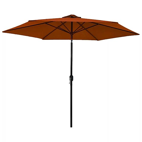 Sonnenschirm Mit Metall-mast Terracotta-rot 300 Cm günstig online kaufen