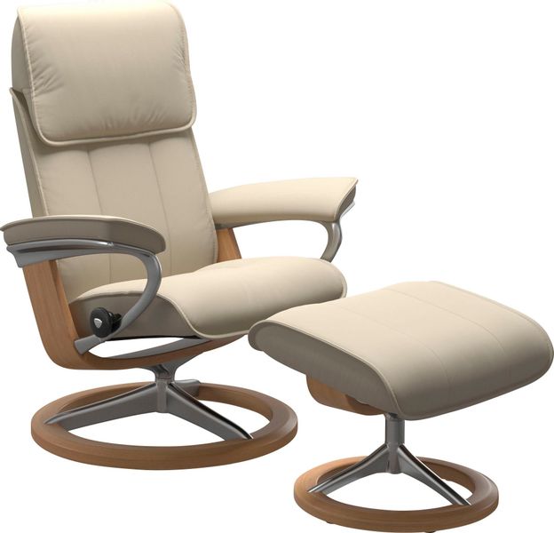 Stressless Fußhocker "Admiral" mit Signature Base, Gestell Eiche günstig online kaufen
