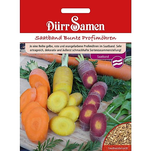 Dürr Samen Saatband Bunte Profimöhren F1 Saatgut günstig online kaufen